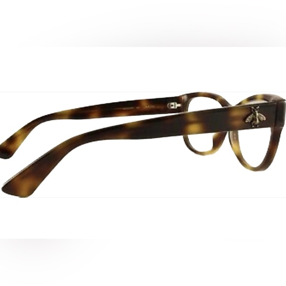 Gucci Pre-Owned Bee(Logo)Tortoise Prescription Eyeglasses Size 53mm with Case - Picture 10 of 15